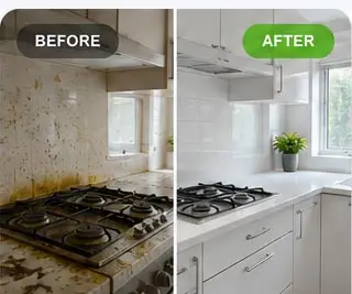 Kitchen cleaning before and after Adelaide